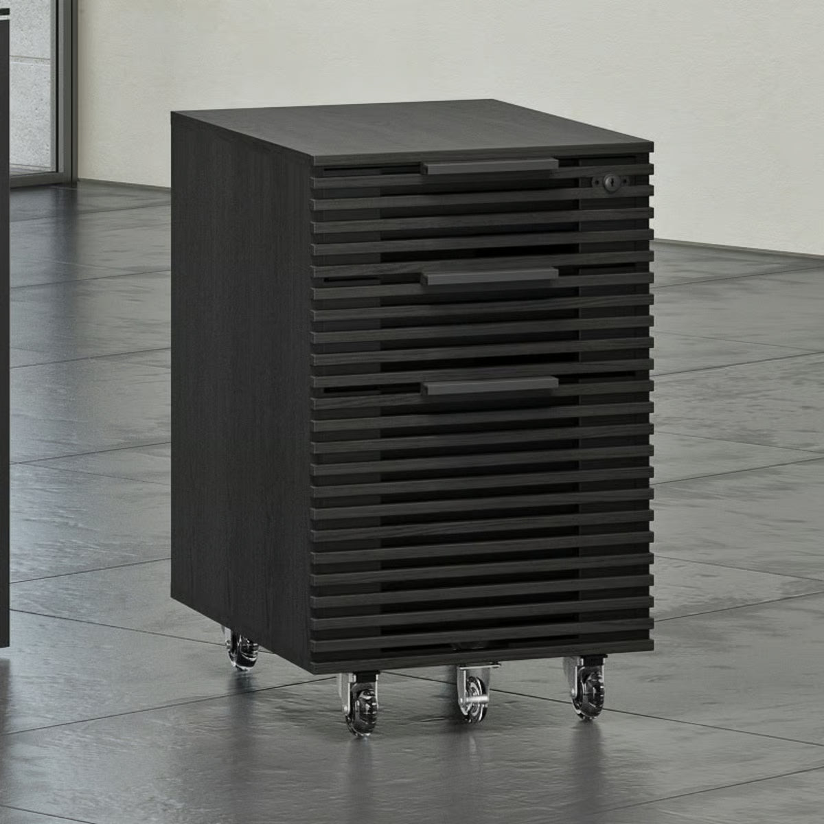 Corridor Mobile File Pedestal