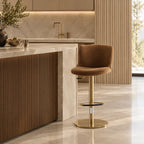 Ariel Bar Stool With Swivel Base