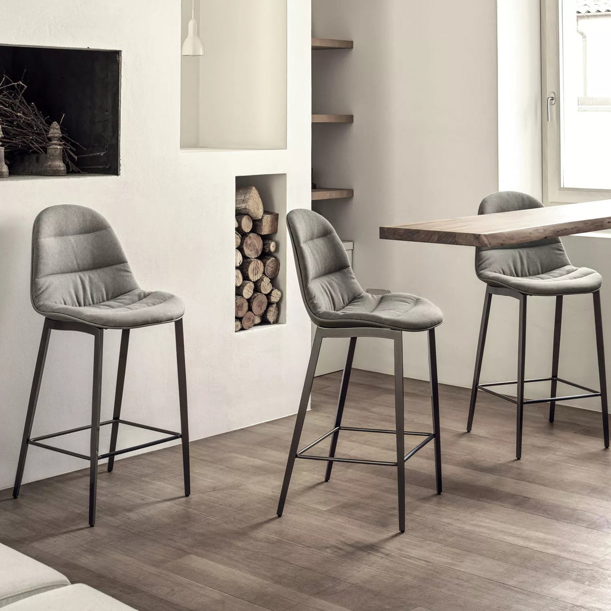 Mood Barstool With Upholstered