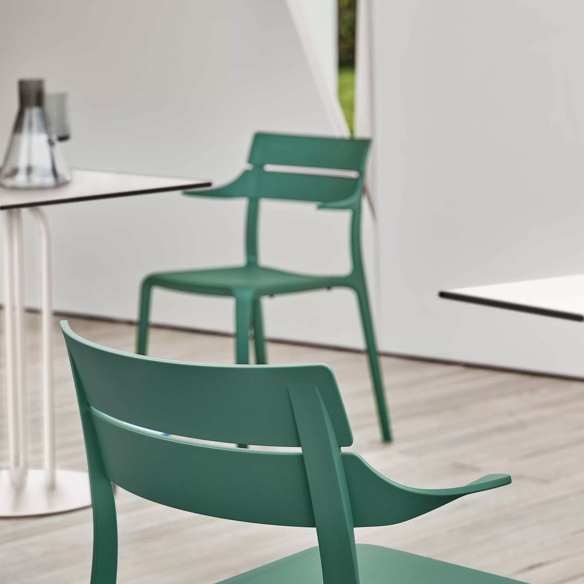 Rocket Green Stackable Dining Chair