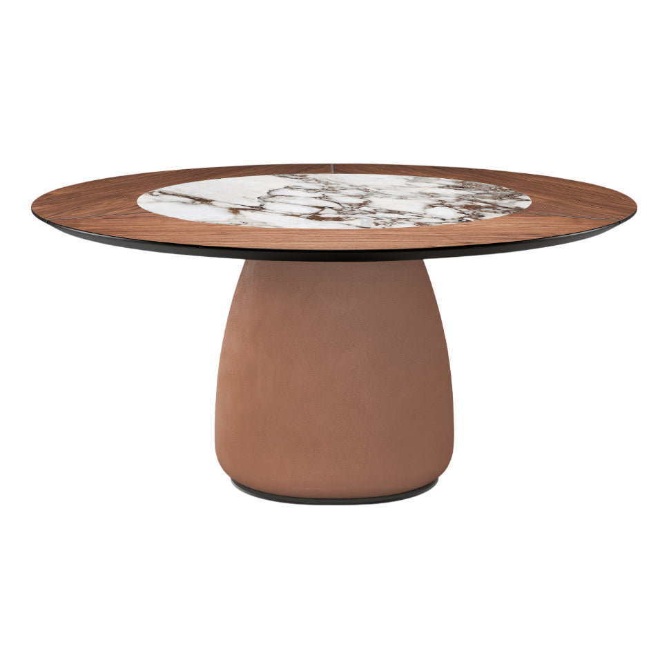 Botero Ker-Wood Round Dining Table: Swivel Insert