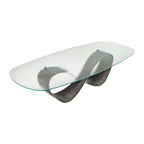 Butterfly Dining Table: Mist Glass Top