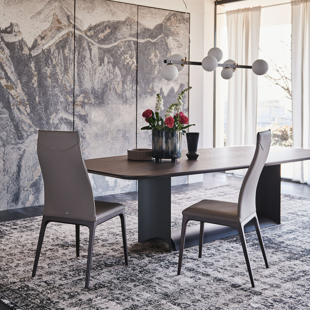 Dragon Wood Dining Table: Barrel Top