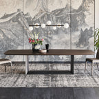 Dragon Wood Dining Table: Barrel Top