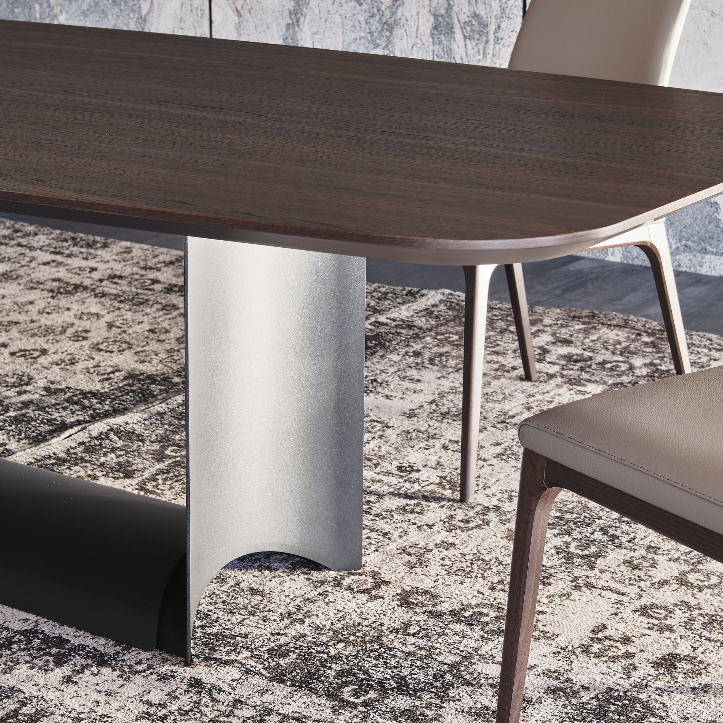 Dragon Wood Dining Table: Barrel Top