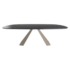 Eliot Keramik Dining Table: Biscuit