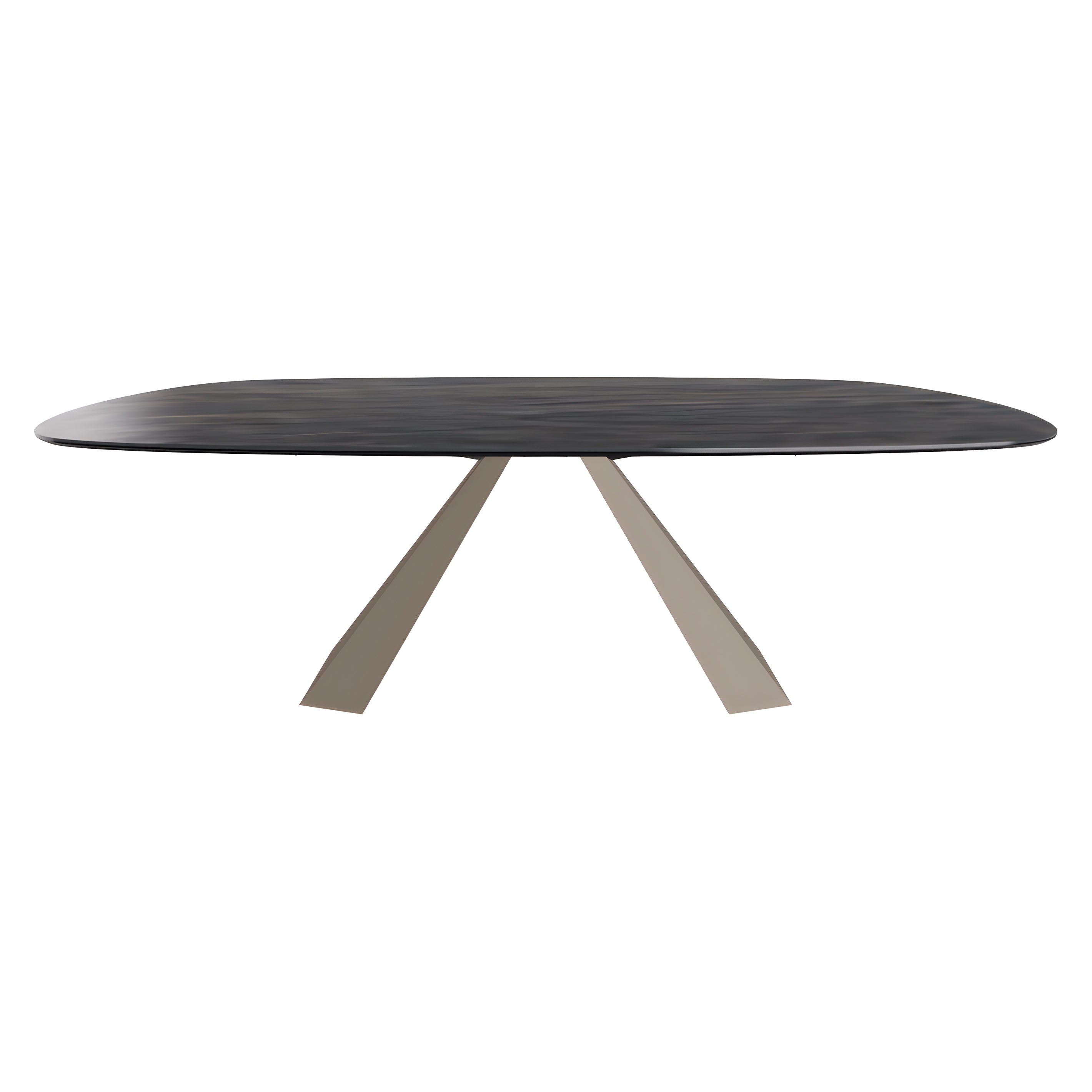 Eliot Keramik Dining Table: Biscuit