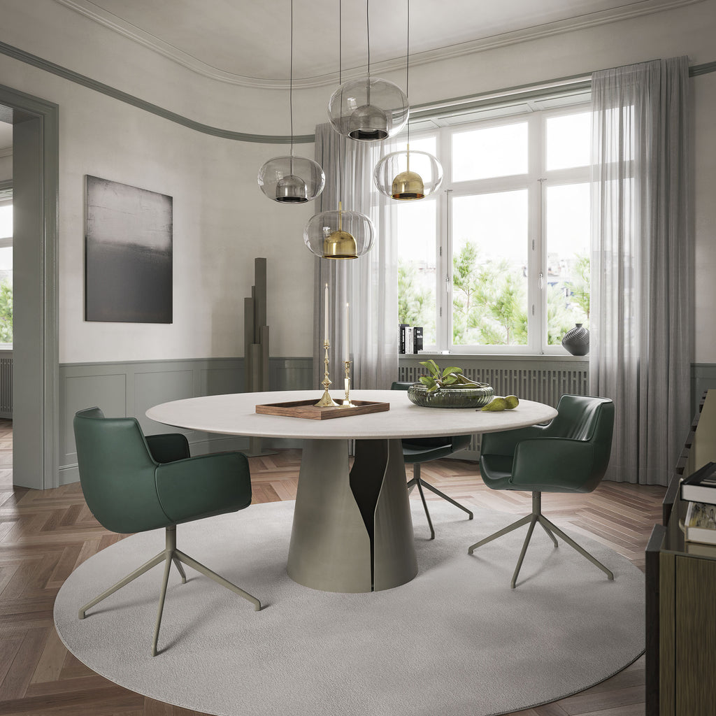 Giano Argile Round Dining Table
