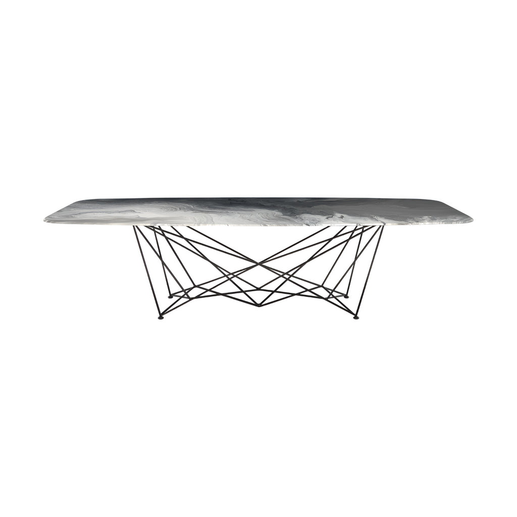 Gordon Crystalart Dining Table: Sag