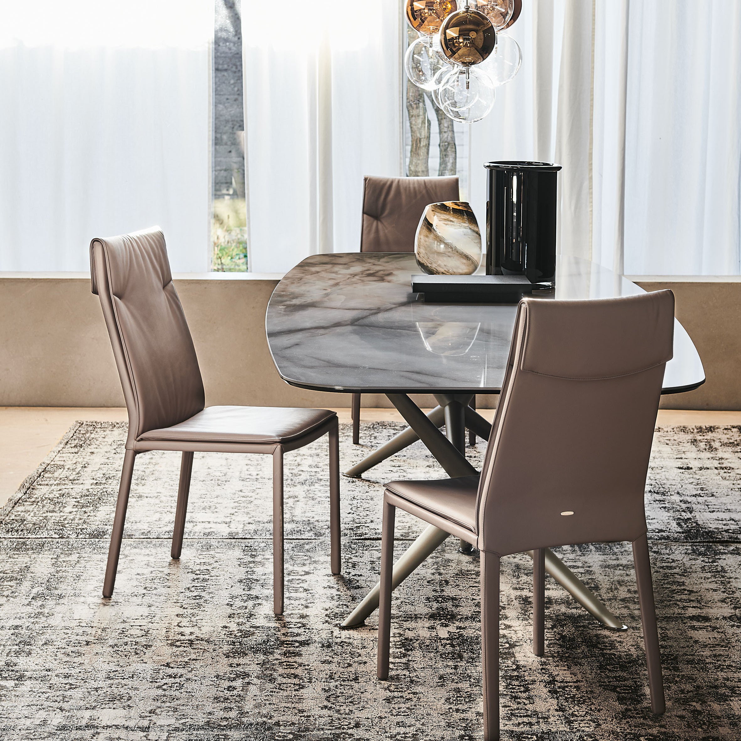 Isabel Dining Chair: High Backrest