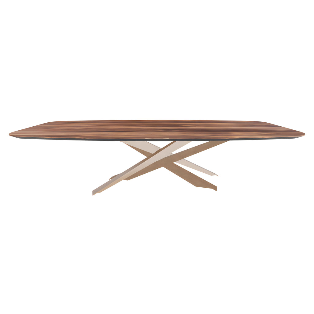 Lancer Wood Dining Table: Barrel Top