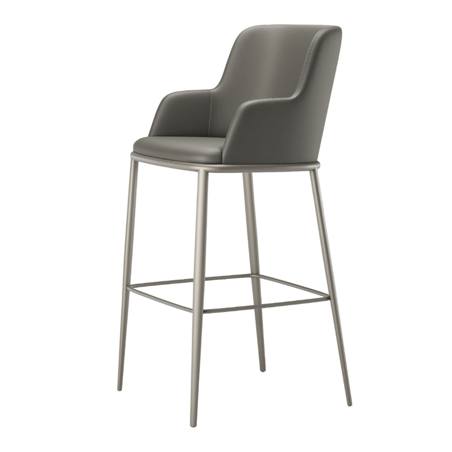 Magda ML Bar + Counter Stool: With Armrest
