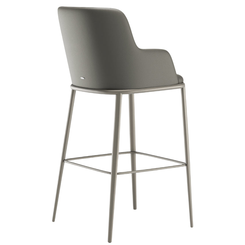 Magda ML Bar + Counter Stool: With Armrest