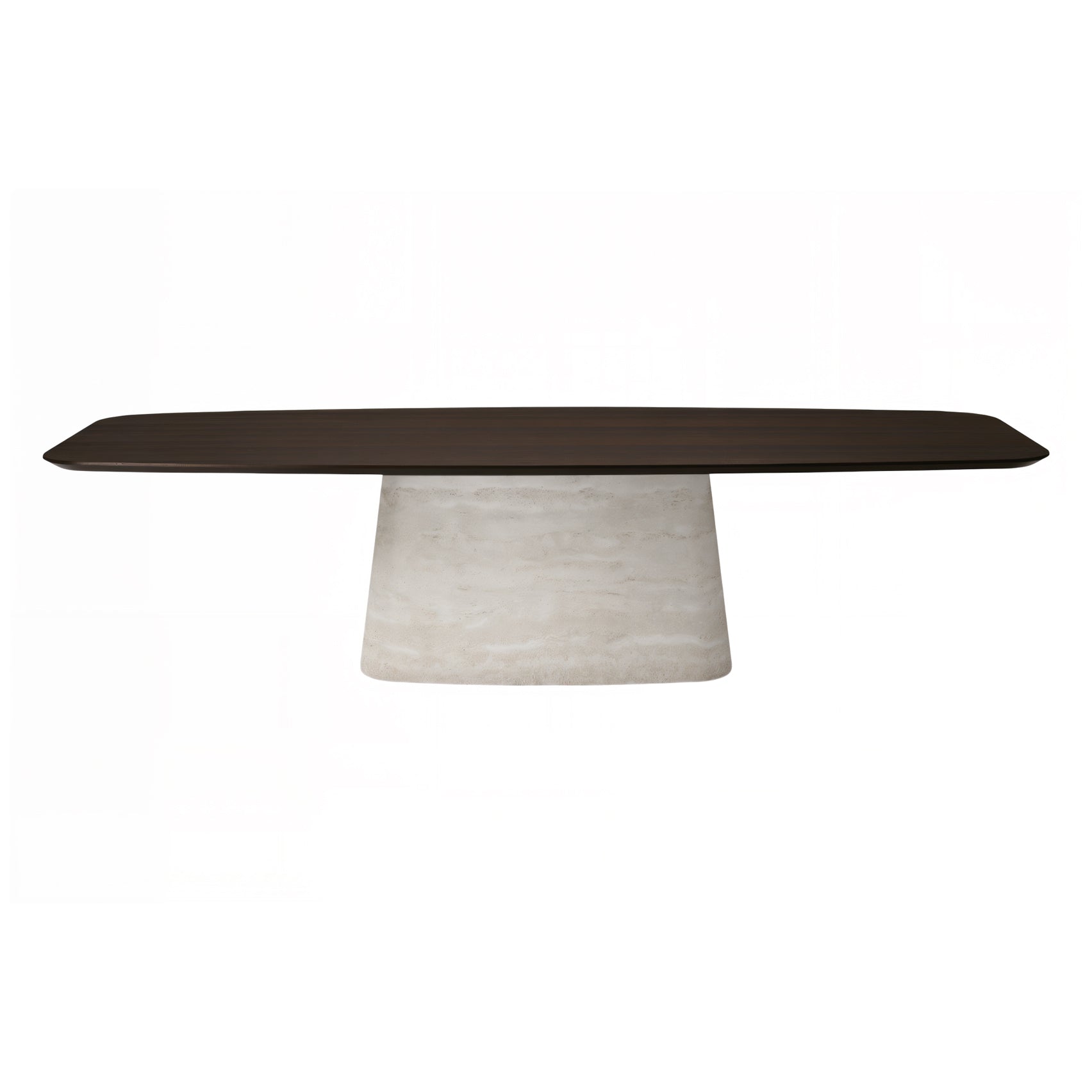 Napoleon Wood Dining Table: Barrel Top