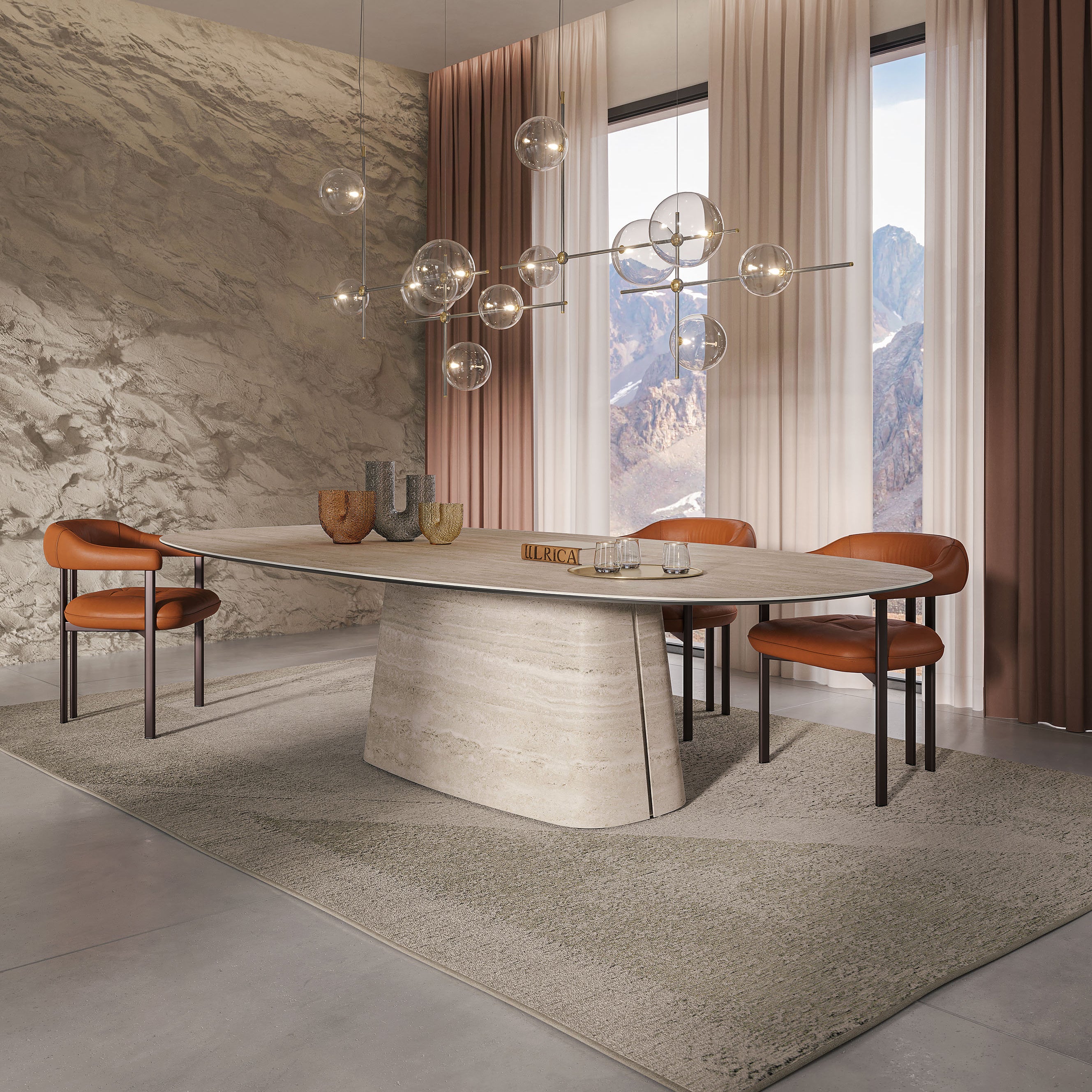 Napoleon Keramik Dining Table: Oval
