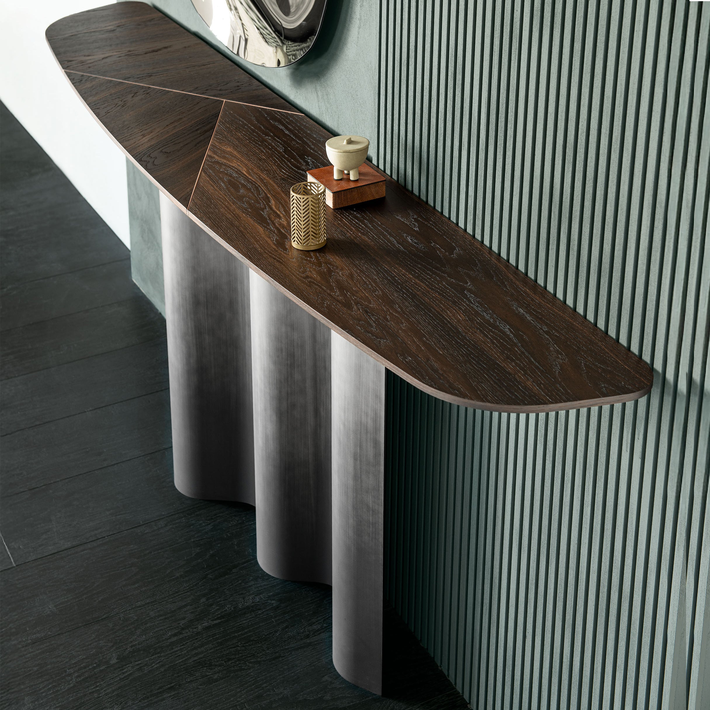 Nettuno Wood Console Table: High