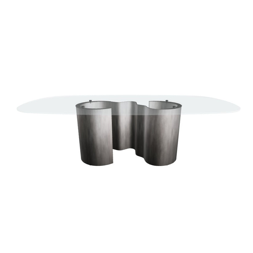 Papel Glass Dining Table: Sag