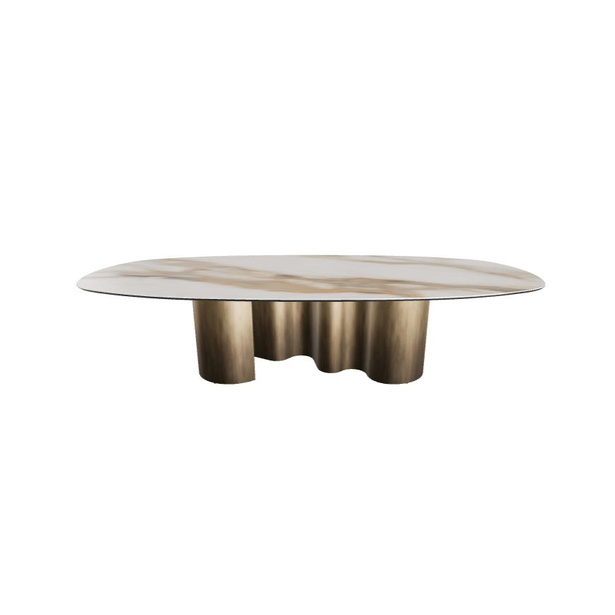 Papel Keramik Dining Table: Biscuit