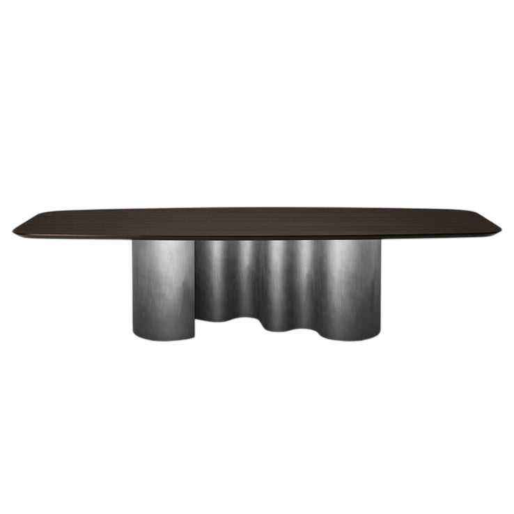Papel Wood Dining Table: Barrel Top