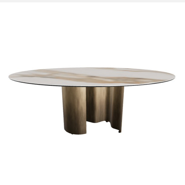 Papelito Keramik Dining Table: Oval