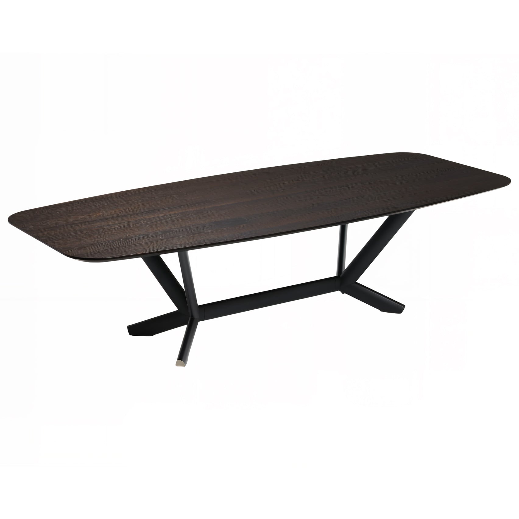 Planer Wood Dining Table: Barrel Top