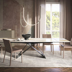 Premier Keramik Drive Extendable Dining Table: Rectangle