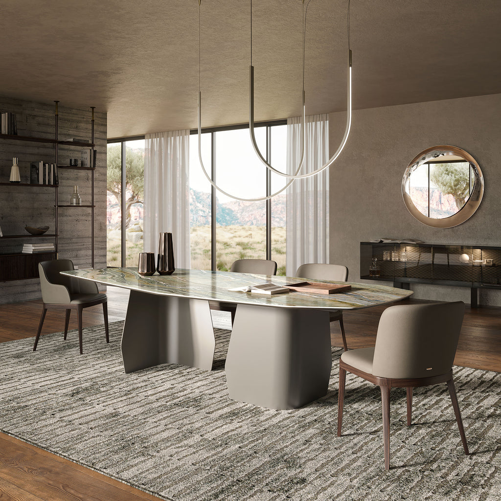 Senator Keramik Dining Table: Polygon