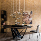 Skorpio Round Dining Table: Wooden Top