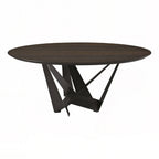 Skorpio Round Dining Table: Wooden Top