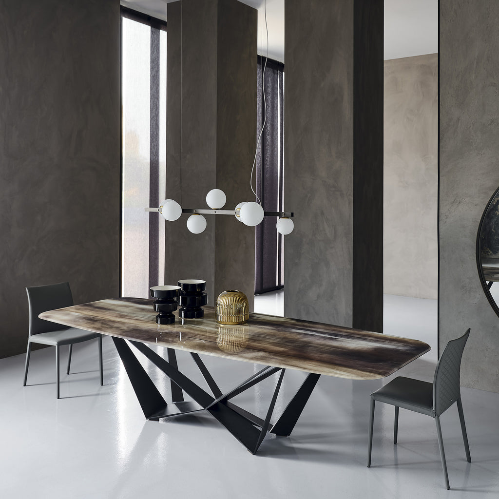 Skorpio Crystalart Dining Table: Sag
