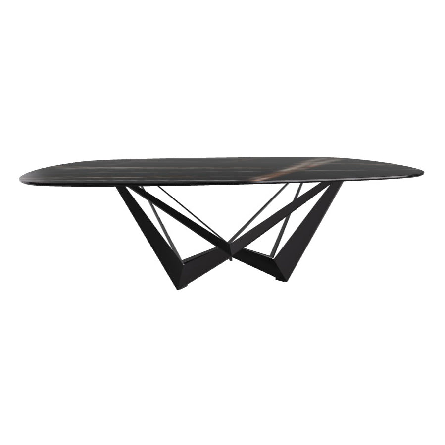 Skorpio Keramik Dining Table: Biscuit