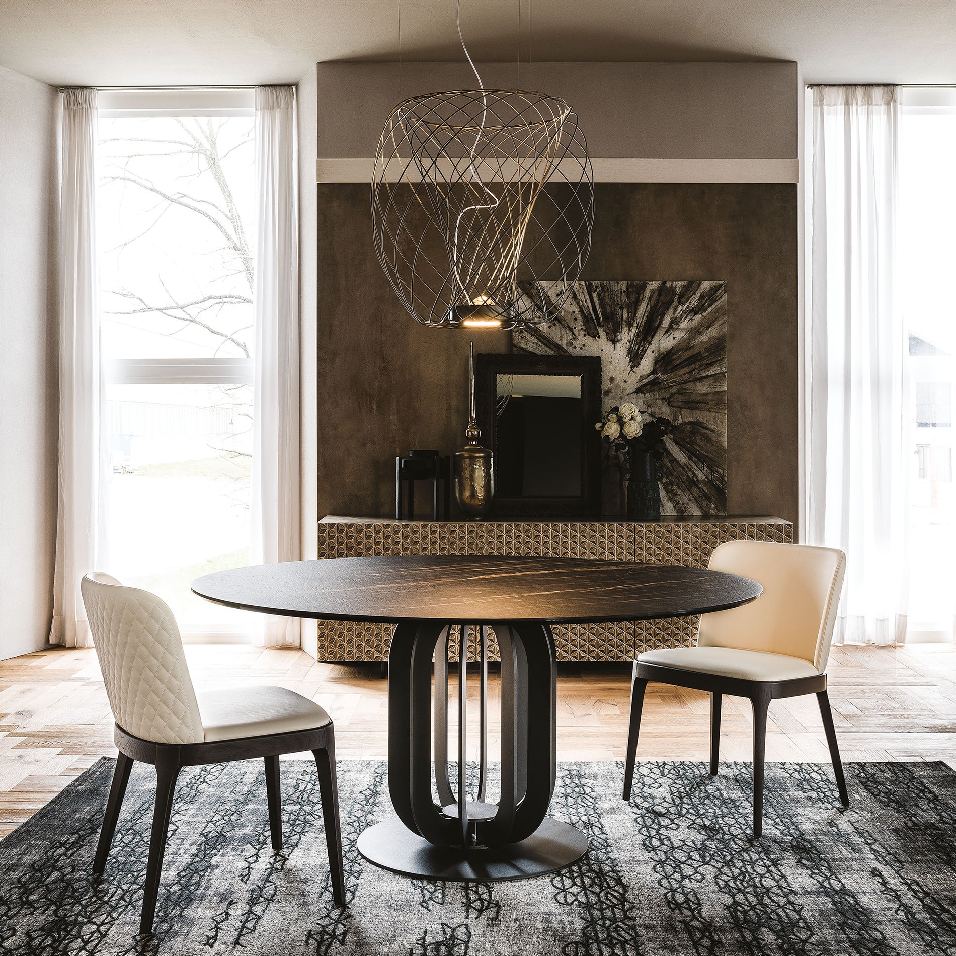 Soho Keramik Round Dining Table