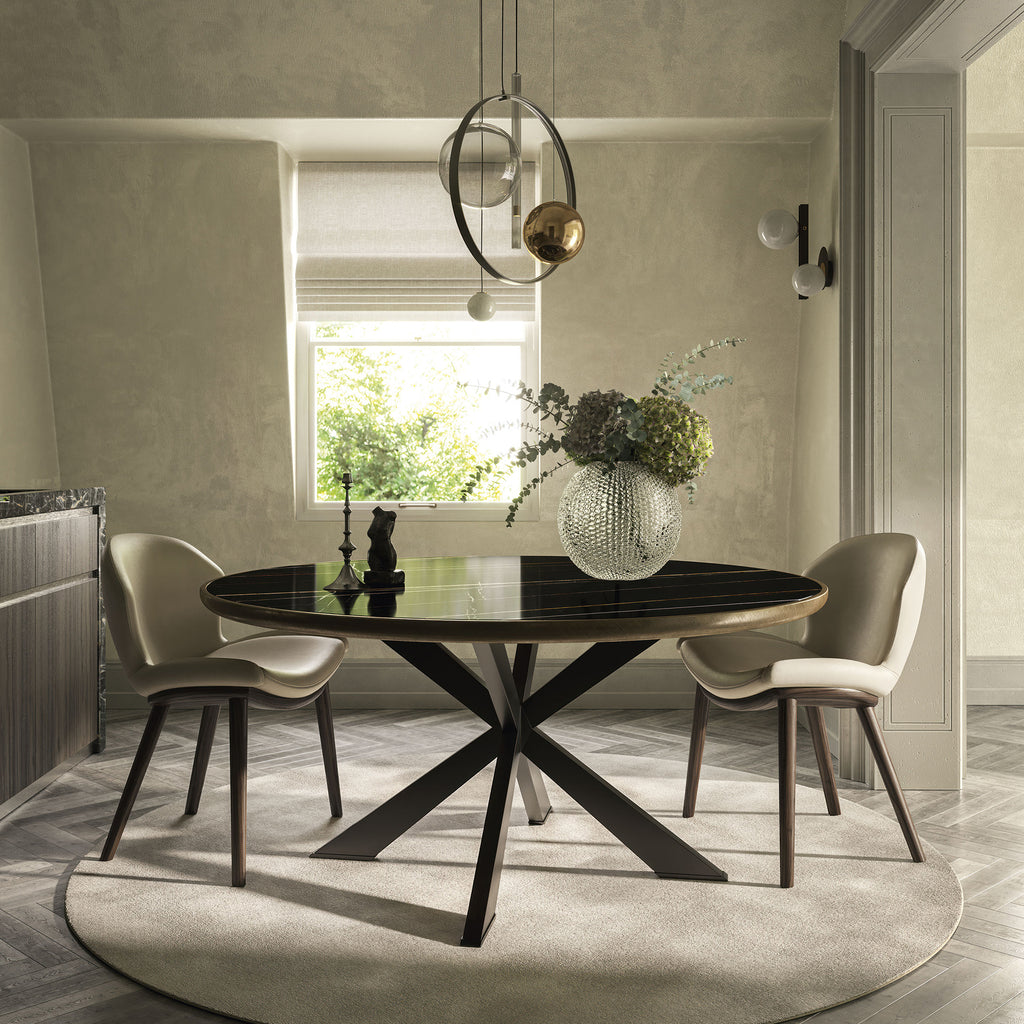 Spyder Keramik Premium Round Dining Table
