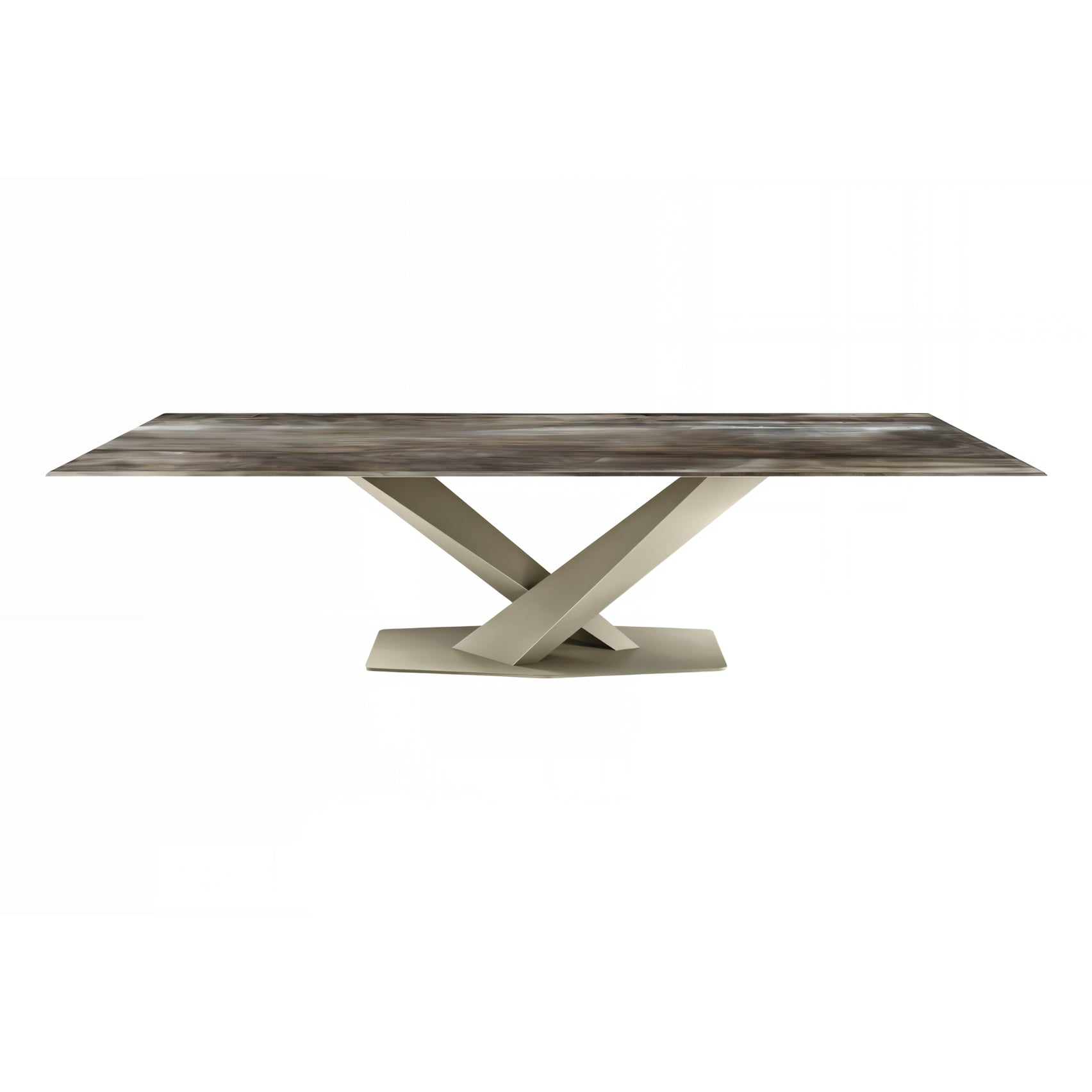Stratos Crystalart Dining Table: Rectangle