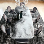 Stratos Crystalart Dining Table: Sag