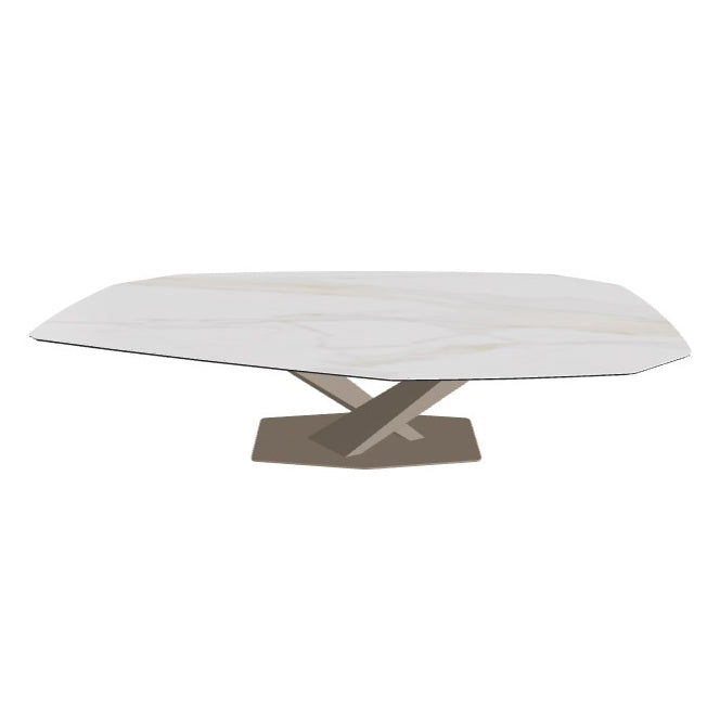 Stratos Keramik Dining Table: Polygon