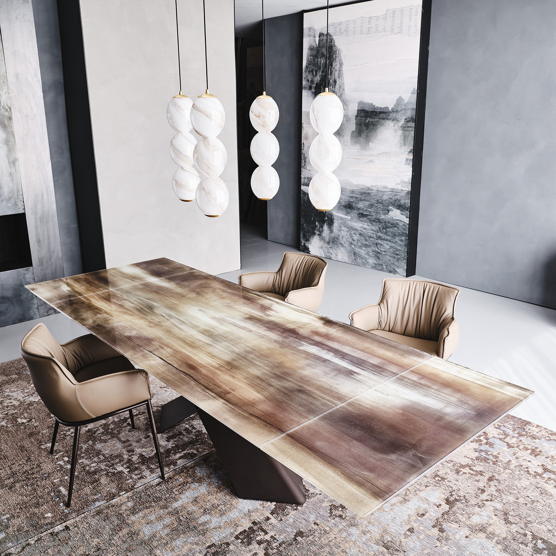 Tyron Crystalart Drive Extendable Dining Table