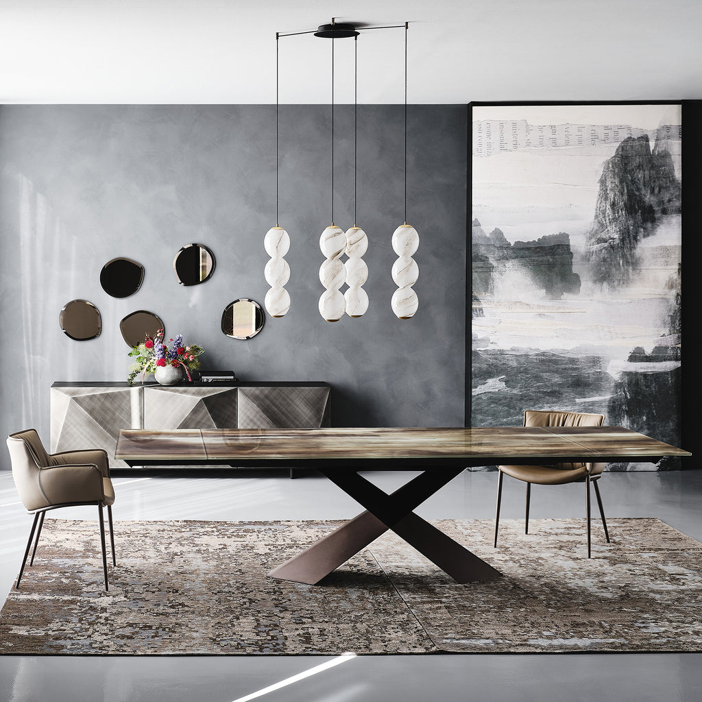 Tyron Crystalart Drive Extendable Dining Table