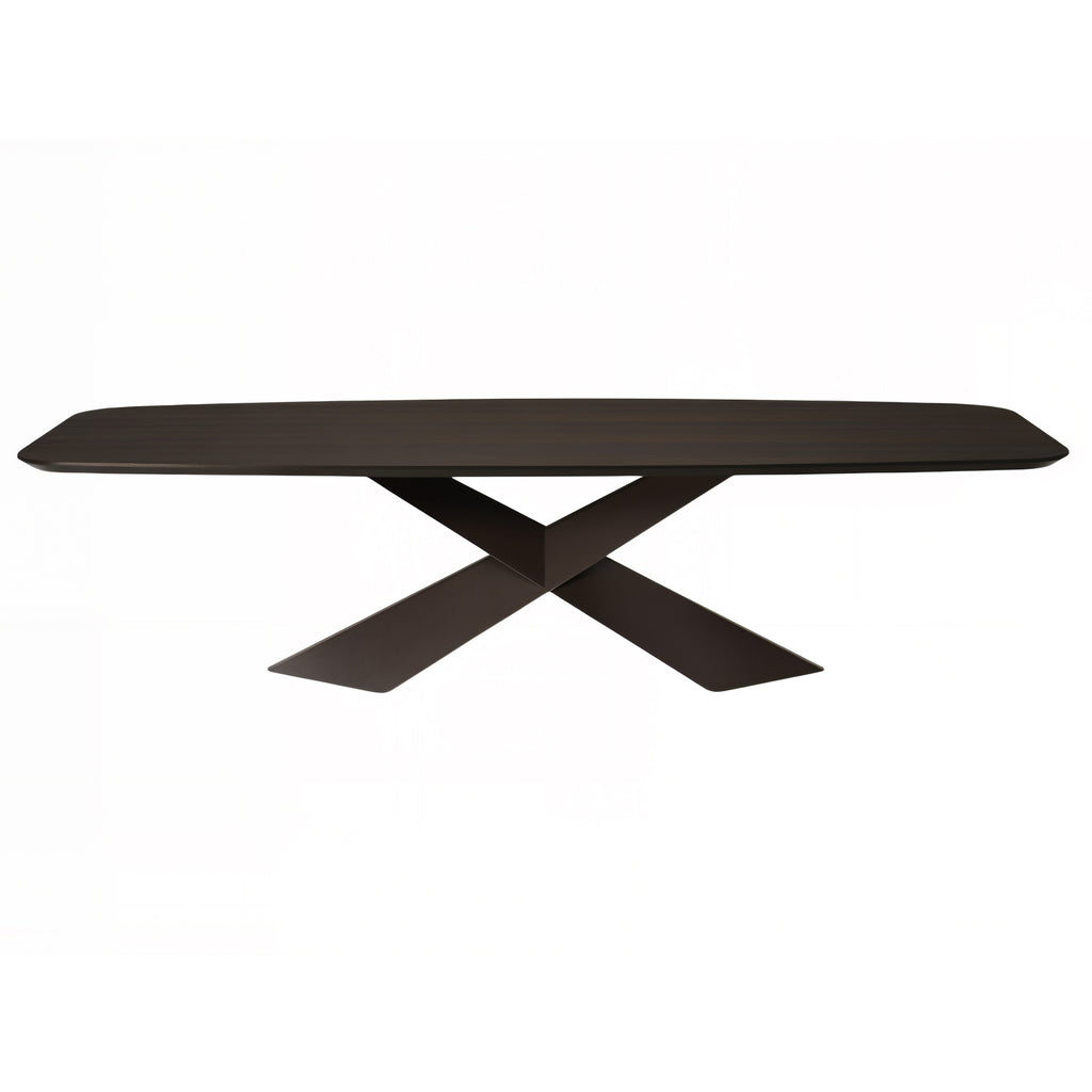 Tyron Wood Dining Table: Barrel Top