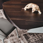 Tyron Wood Dining Table: Barrel Top
