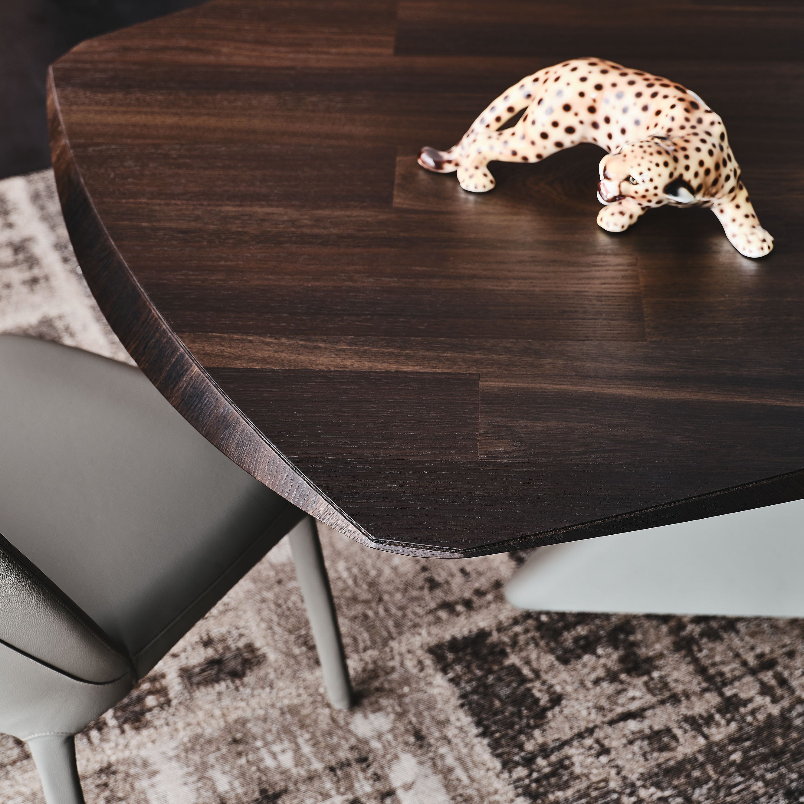 Tyron Wood Dining Table: Barrel Top