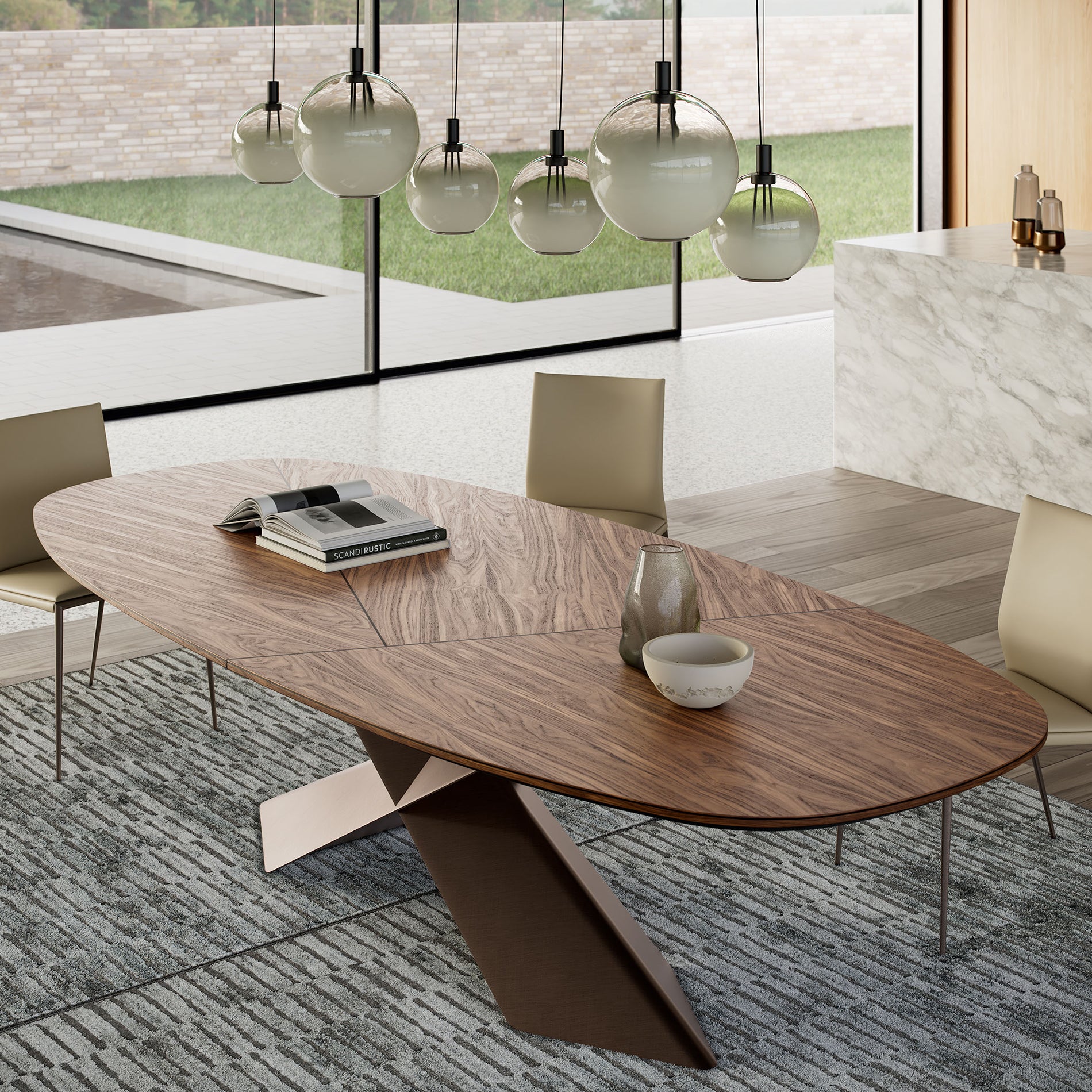 Tyron Wood Dining Table: Version Y