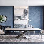 Tyron Keramik Drive Extendable Dining Table: Rectangle