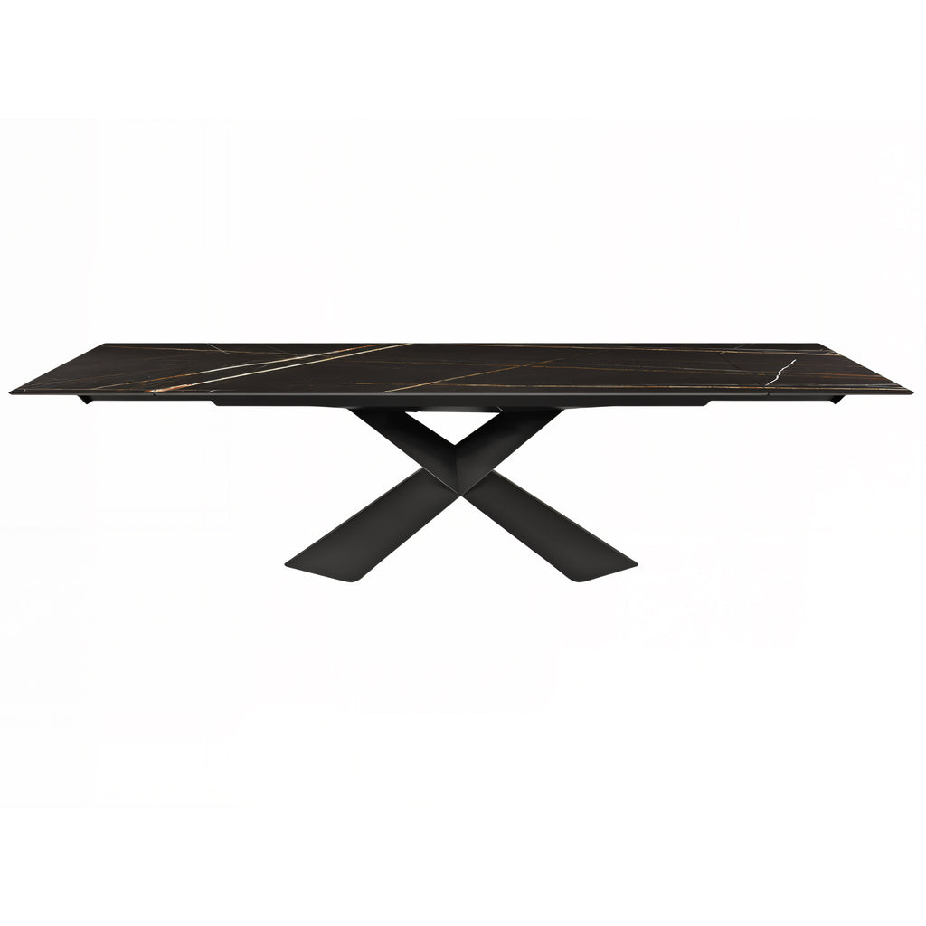Tyron Keramik Drive Extendable Dining Table: Rectangle