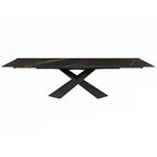 Tyron Keramik Drive Extendable Dining Table: Rectangle