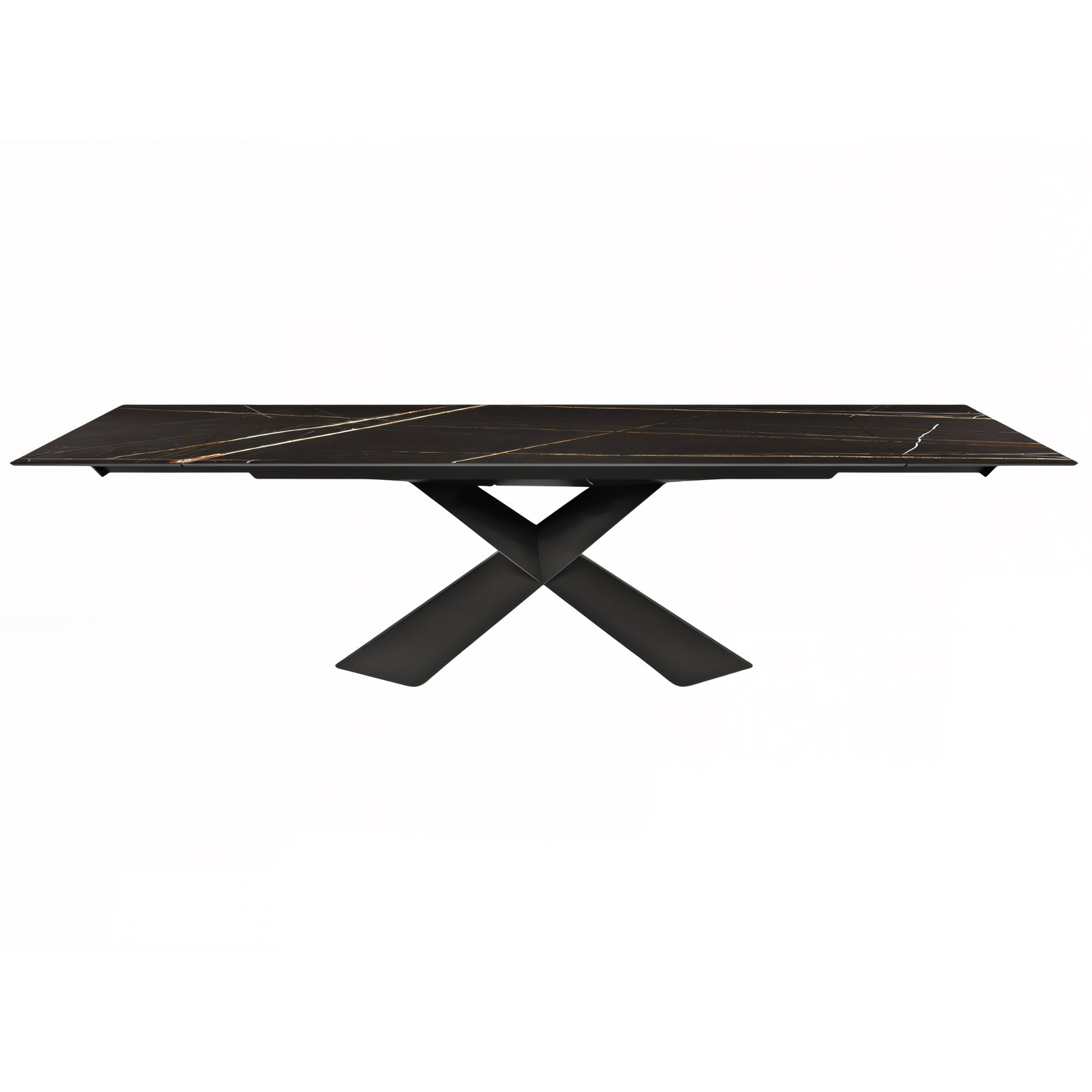 Tyron Keramik Drive Extendable Dining Table: Rectangle