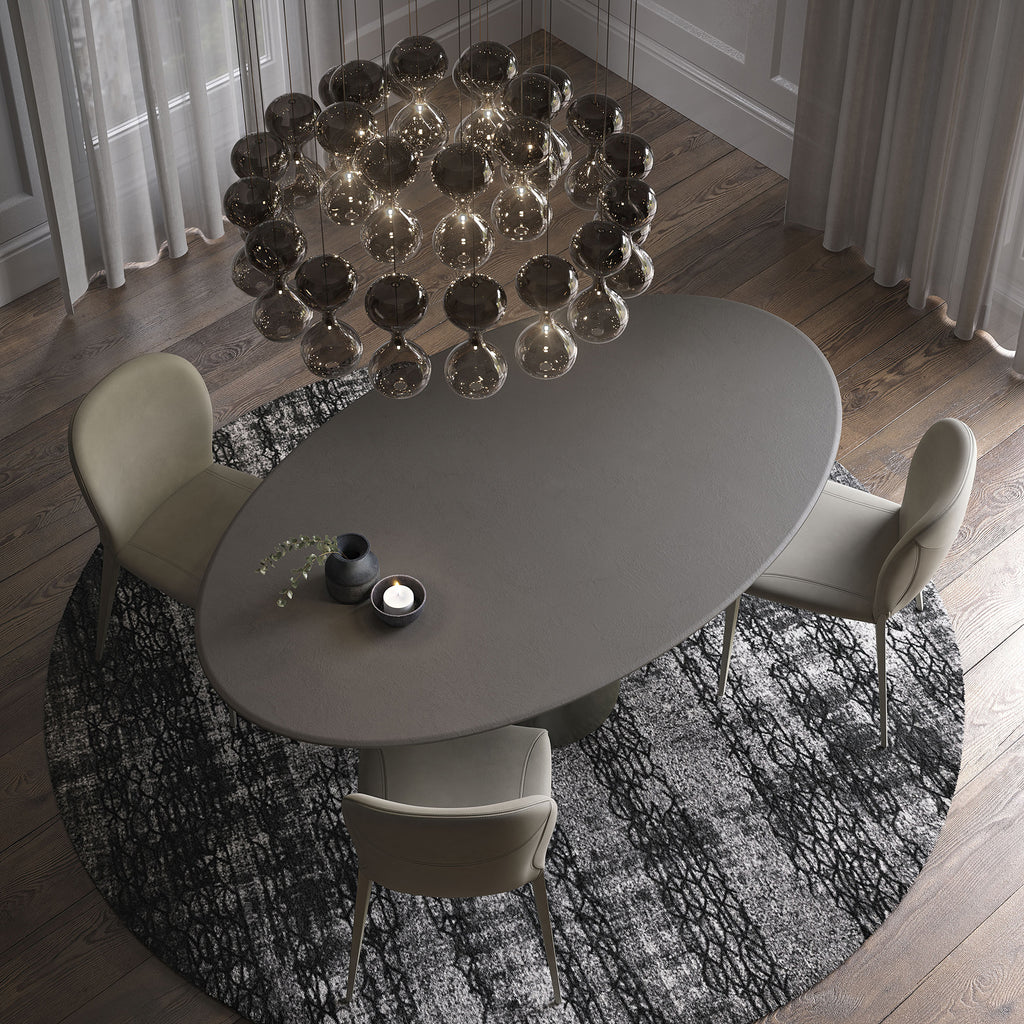 Yoda Argile Dining Table: Oval