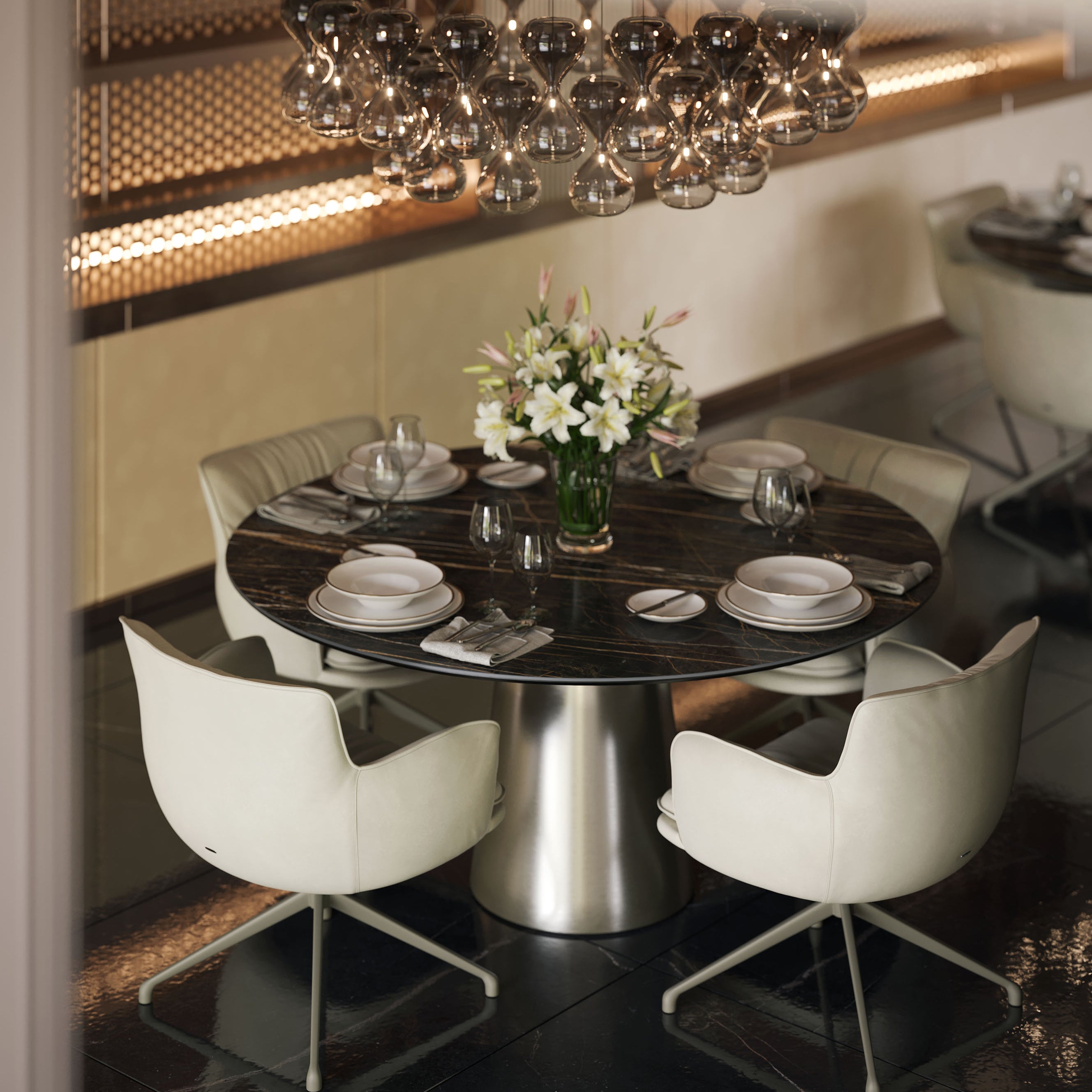 Yoda Keramik Round Dining Table