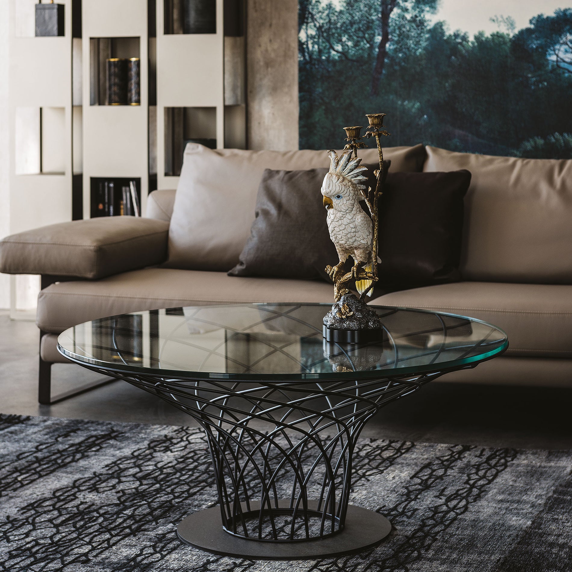 Nido Coffee Table: Glass Top