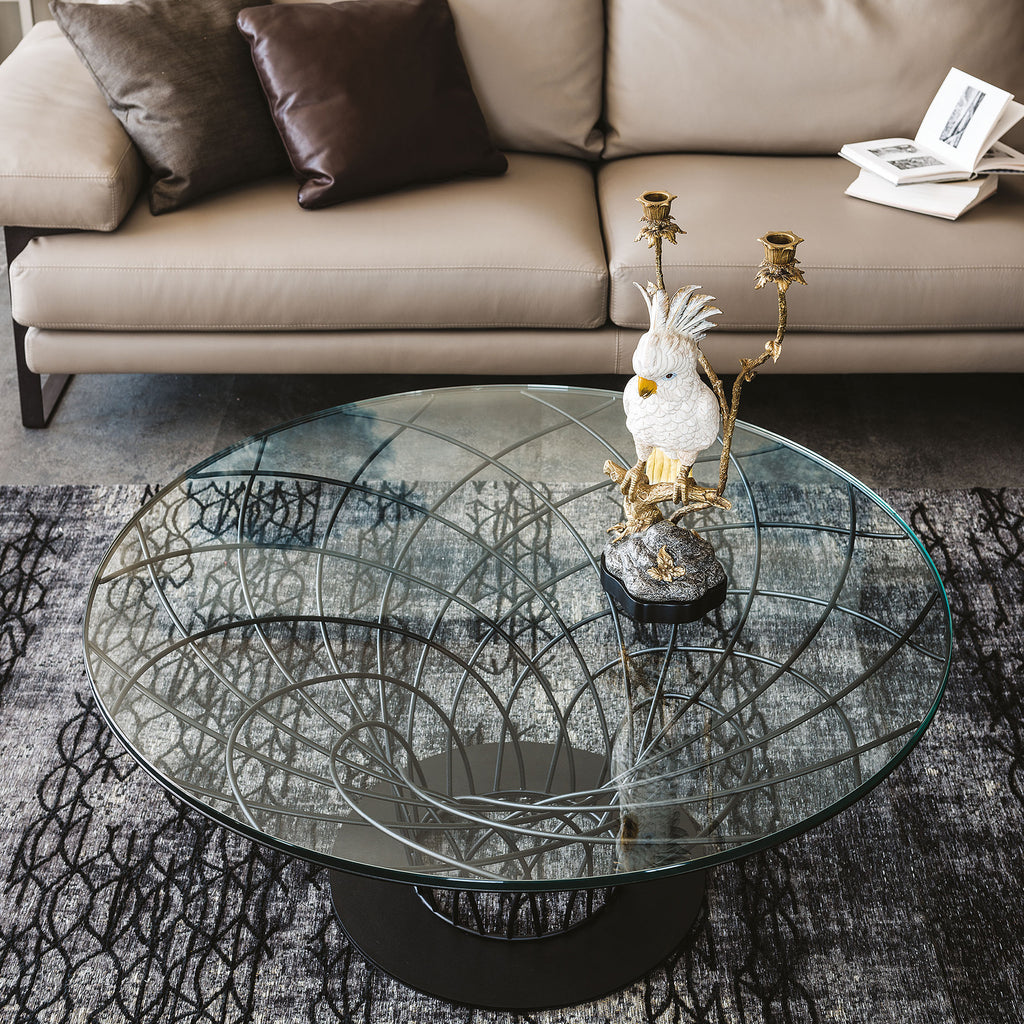 Nido Coffee Table: Glass Top